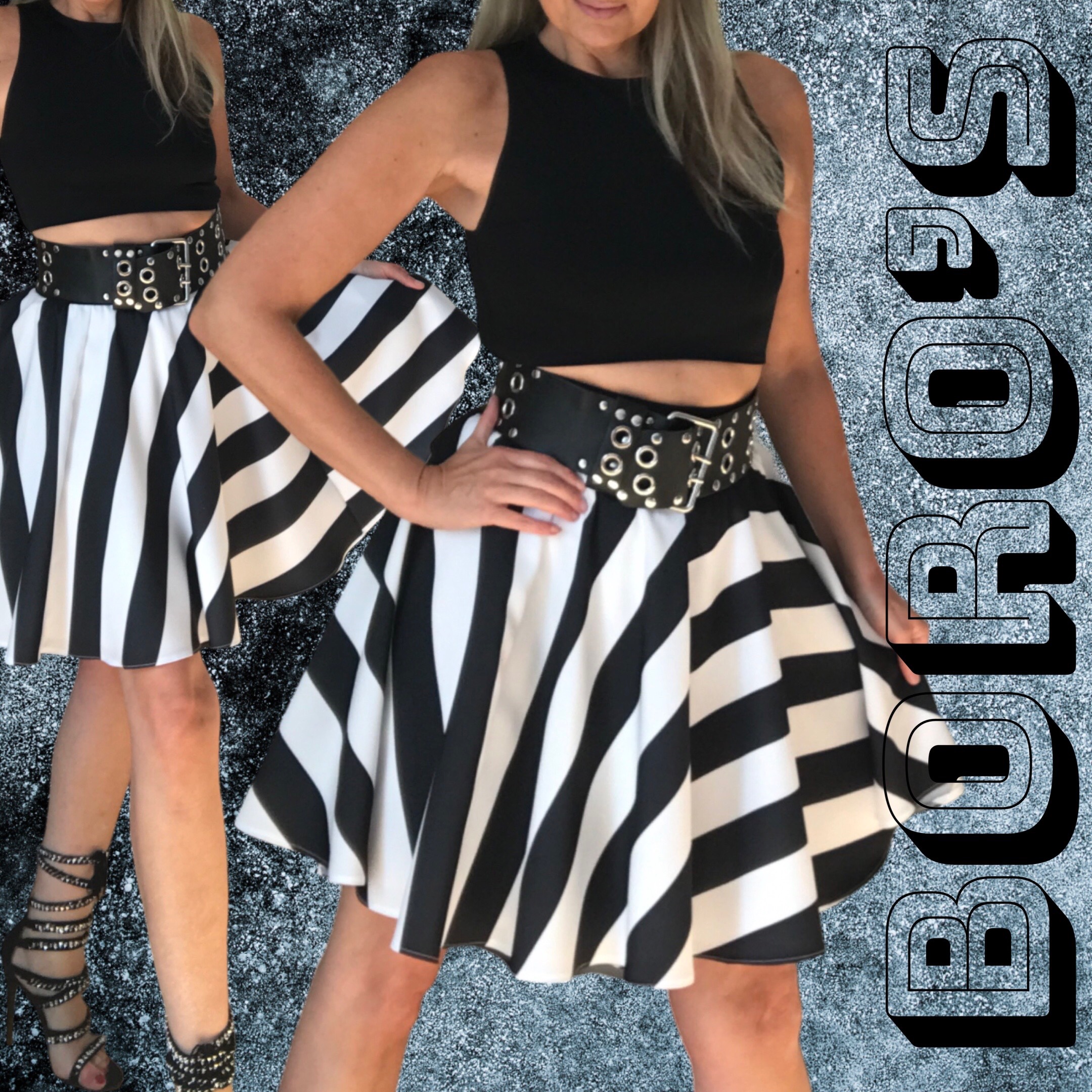 Krátká kolová sukně BOROS SK-S-BW03